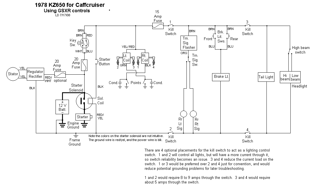 1979 Kawasaki K Z 650 Wiring Diagram - diagram geometry