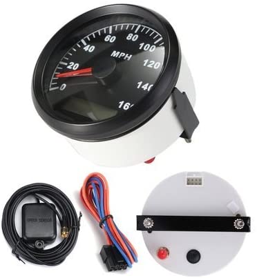 Battery operated gps speedometer