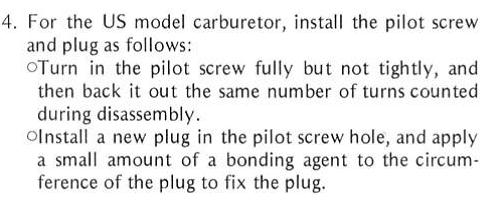 36mm Keihin Pilot Screw: How many turns? - KZRider Forum - KZRider