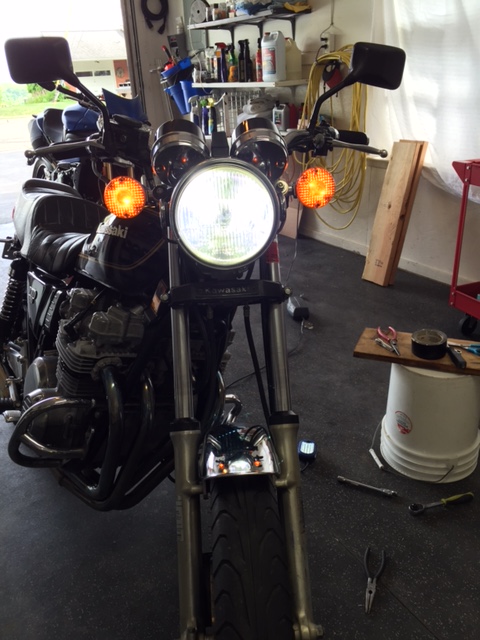 LED Headlamp install 1980 KZ750 - KZRider Forum - KZRider, KZ, Z1