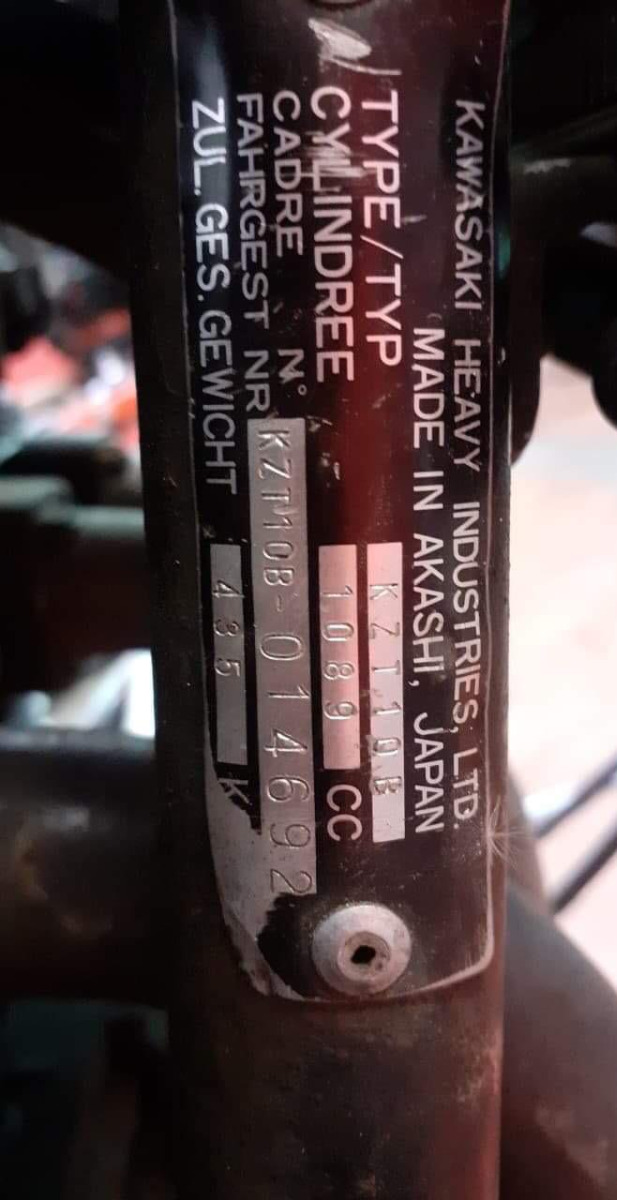 GPZ 1100 unitrack frame identification help needed. KZRider Forum KZRider, KZ, Z1 & Z
