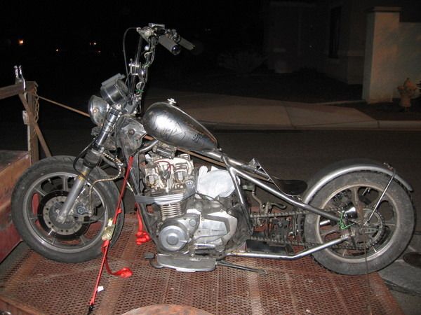 1981 kz1000 police chopper bobber