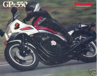 1984 gpz550 brochure