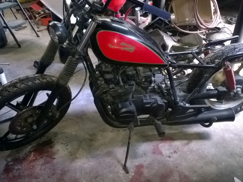 81 kz550 bobber project