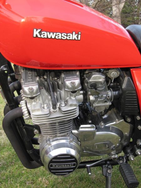 1980 kz650 engine closeup