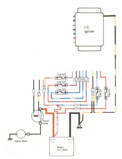 1980 z1r starter button smokes ignitor ground. - KZRider ... kawasaki ltd 1000 wiring diagram 